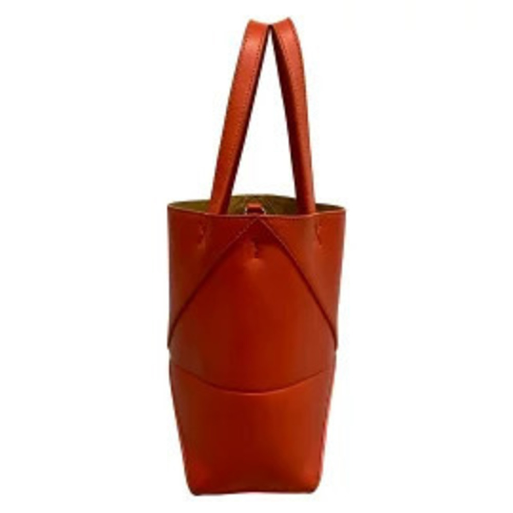 Loewe Puzzlefold Tote Bag Foldable Orange Leather